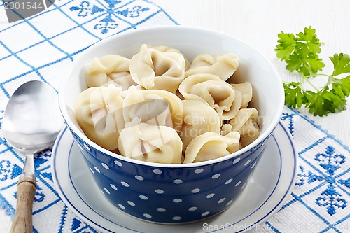 Image of dumplings russian pelmeni