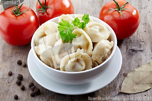 Image of dumplings russian pelmeni