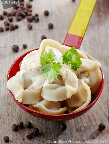 Image of dumplings russian pelmeni