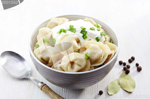 Image of dumplings russian pelmeni