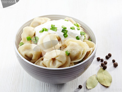 Image of dumplings russian pelmeni