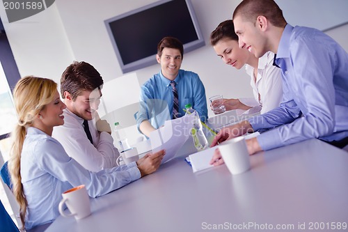 Image of business people in a meeting at office
