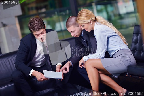Image of business people making deal