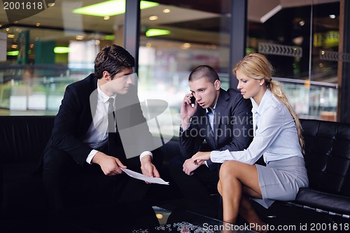Image of business people in a meeting at office