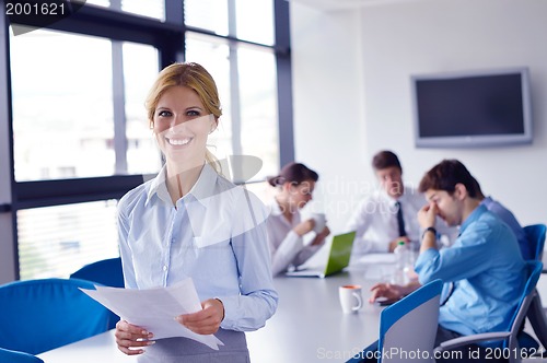 Image of business people in a meeting at office