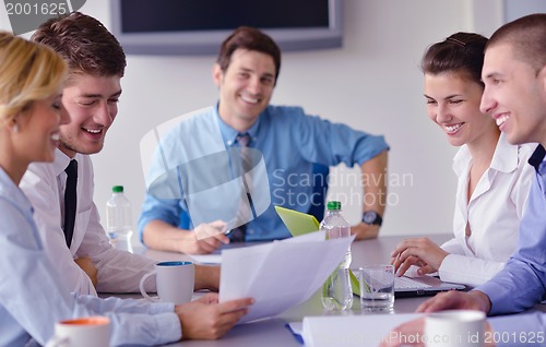 Image of business people in a meeting at office