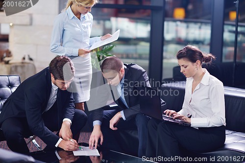 Image of business people in a meeting at office