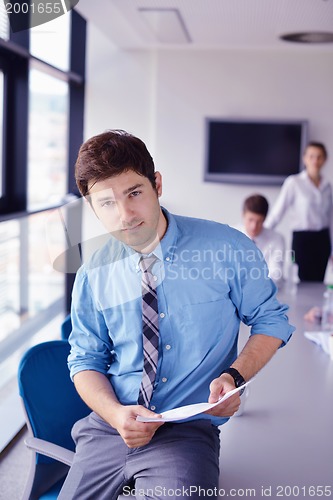 Image of business people in a meeting at office