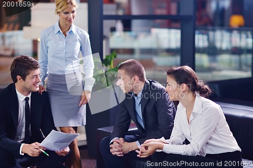 Image of business people in a meeting at office