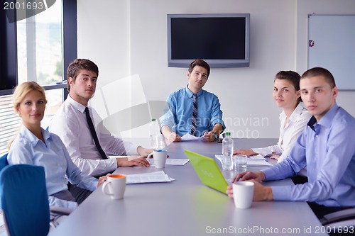Image of business people in a meeting at office