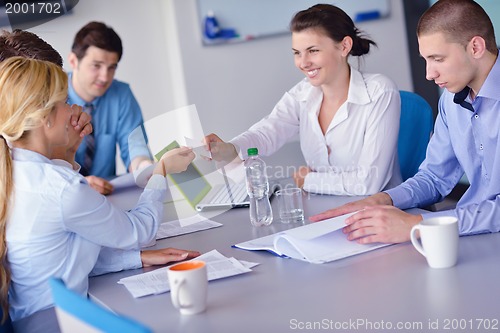 Image of business people in a meeting at office