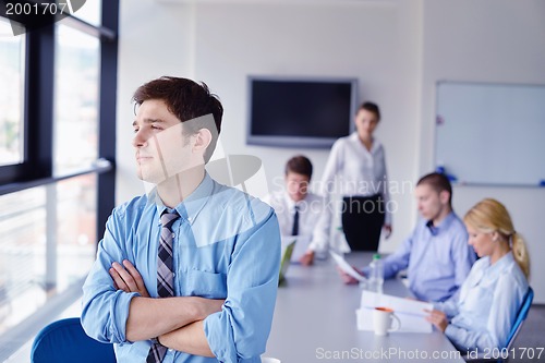 Image of business people in a meeting at office
