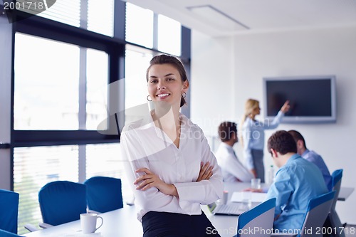 Image of business people in a meeting at office