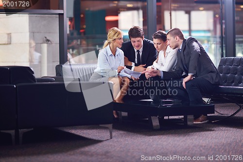 Image of business people making deal