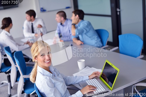 Image of business people in a meeting at office