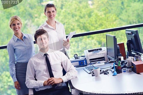 Image of business people in a meeting at office