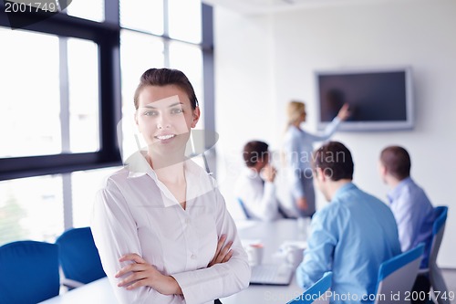 Image of business people in a meeting at office