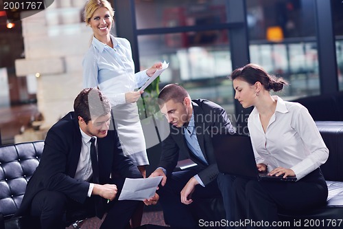 Image of business people in a meeting at office