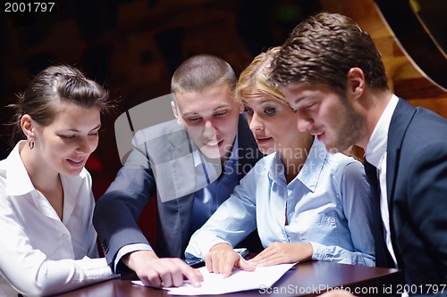 Image of business people in a meeting at office