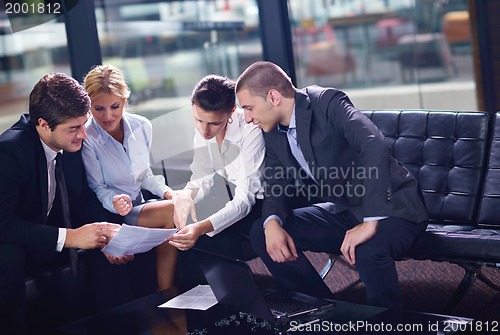 Image of business people making deal