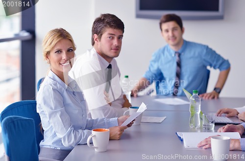 Image of business people in a meeting at office
