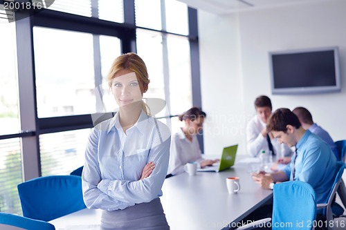 Image of business people in a meeting at office