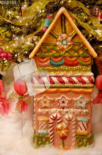 Image of Holiday Candy Lollipop House