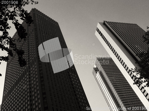 Image of Architectural detail of Tokyo, Black and White view