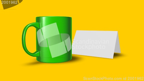 Image of cup and card