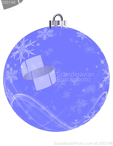 Image of Blue Snowflakes Ornament