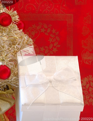 Image of White Holiday Gift Package