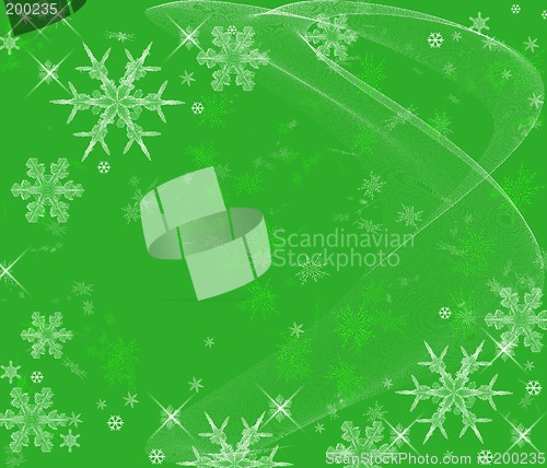Image of Icy Snowflakes Background