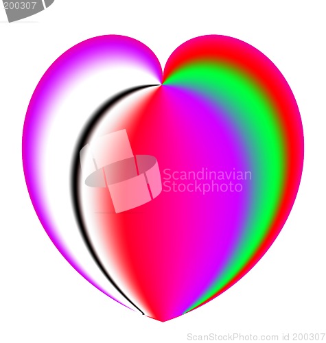 Image of Rainbow Colored Valentine