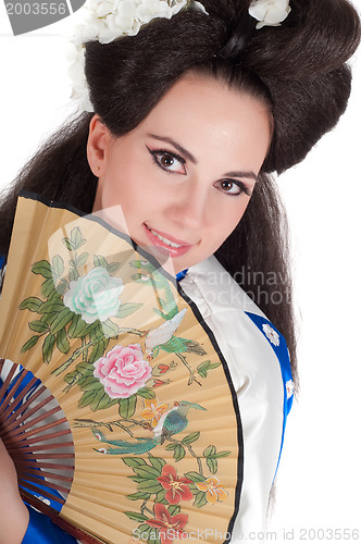 Image of Geisha style young woman