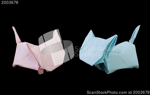 Image of Two cats origami