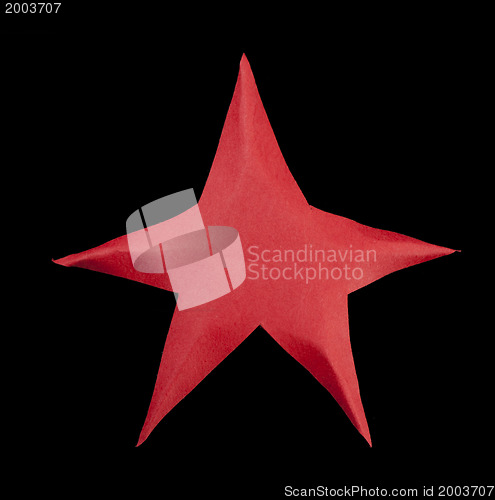 Image of Red star atop the Christmas tree