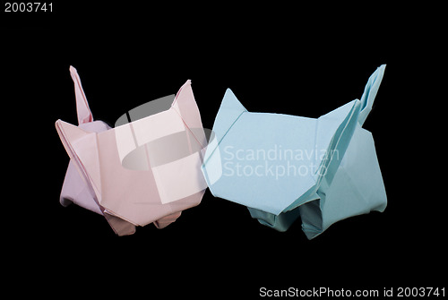 Image of Two cats origami