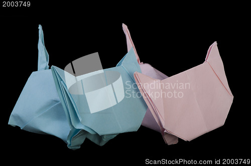Image of Two cats origami
