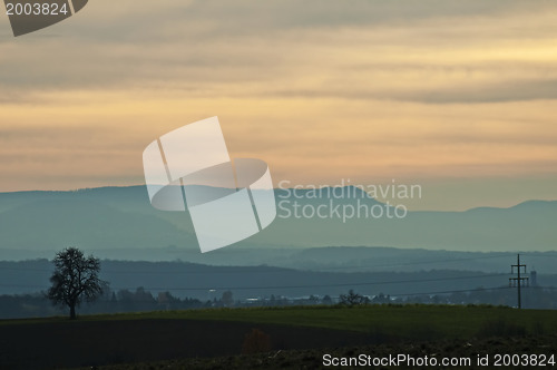 Image of Sunset in autumn