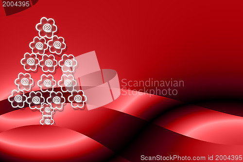 Image of Modern Christmas red background