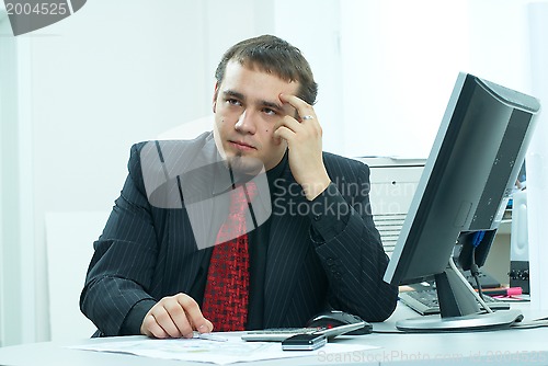 Image of Businessman in office