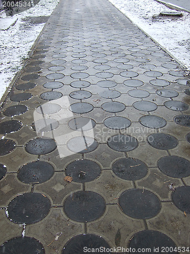 Image of winter pavement