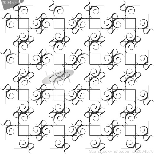 Image of Monochrome seamless texture with abstract pattern
