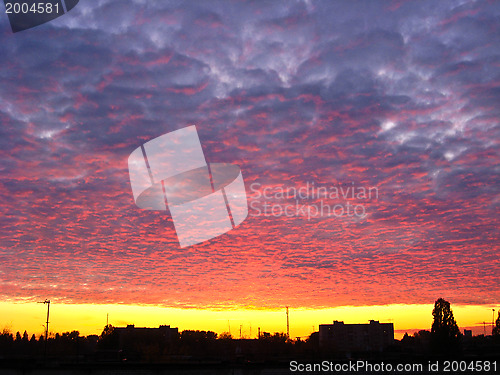 Image of The landscape with heaven and sunset