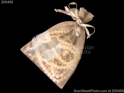 Image of Silk bag with jewelry
