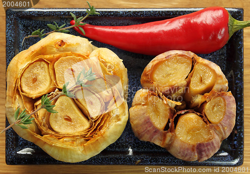 Image of Roasted garlic.