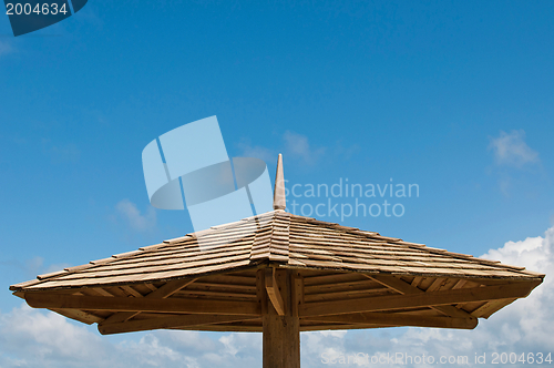 Image of Wooden parasol