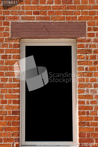 Image of Window on brick wall