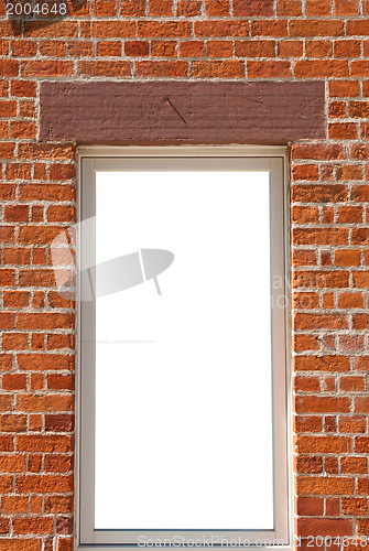 Image of Window on brick wall