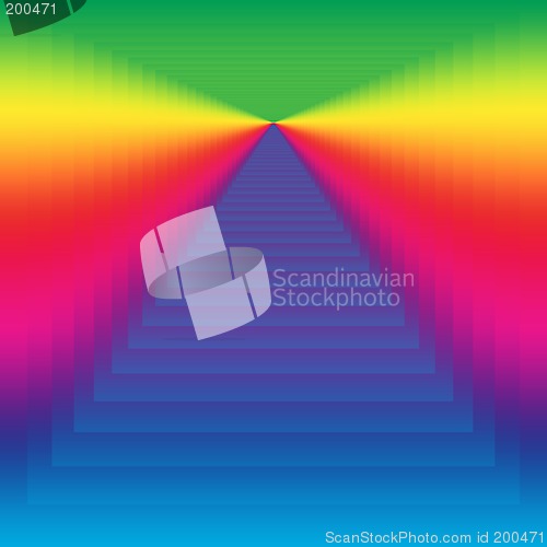 Image of Abstract Rainbow Design